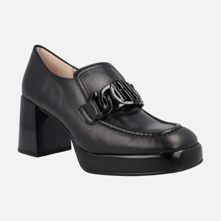 Mocasines de piel Tokio con tacón alto y plataforma
