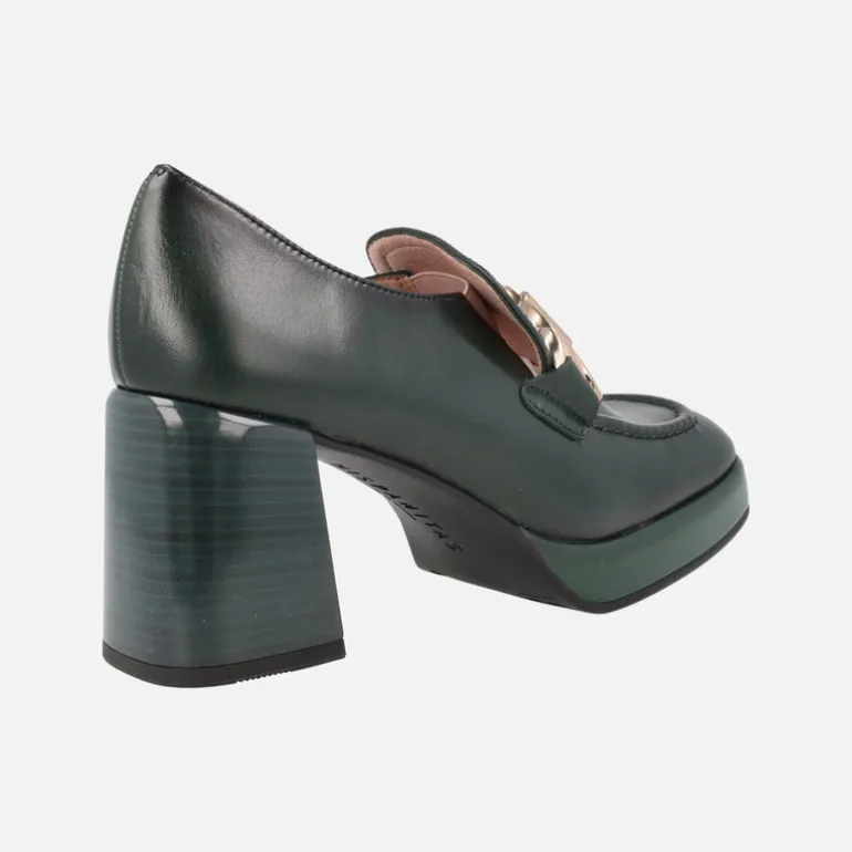 Mocasines de piel Tokio con tacón alto y plataforma