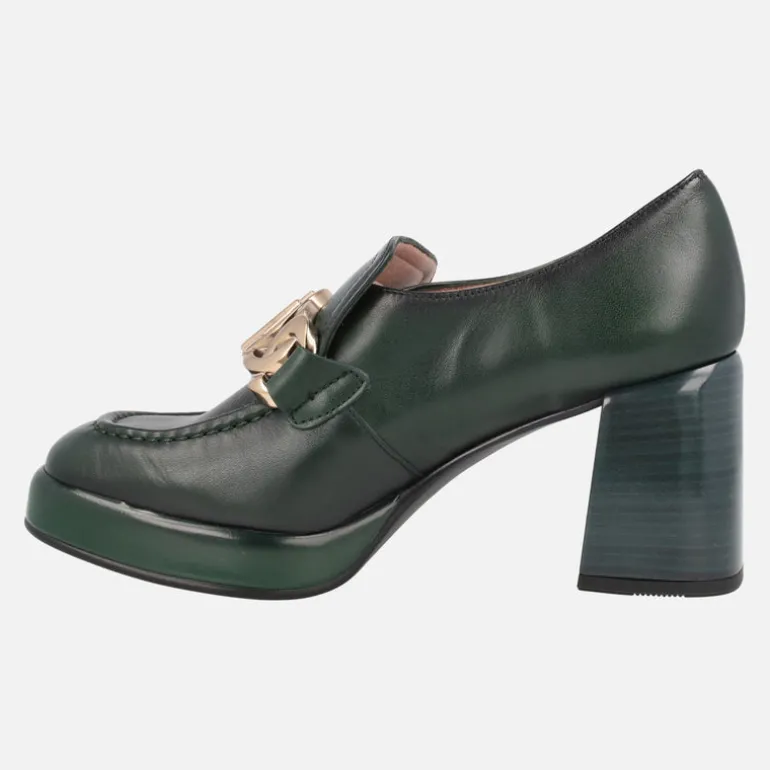 Mocasines de piel Tokio con tacón alto y plataforma