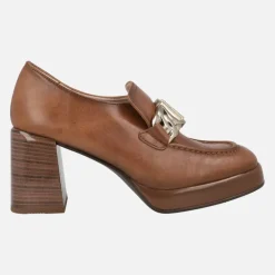 Mocasines de piel Tokio con tacón alto y plataforma