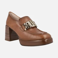 Mocasines de piel Tokio con tacón alto y plataforma