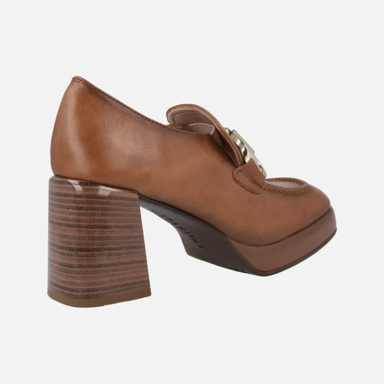 Mocasines de piel Tokio con tacón alto y plataforma