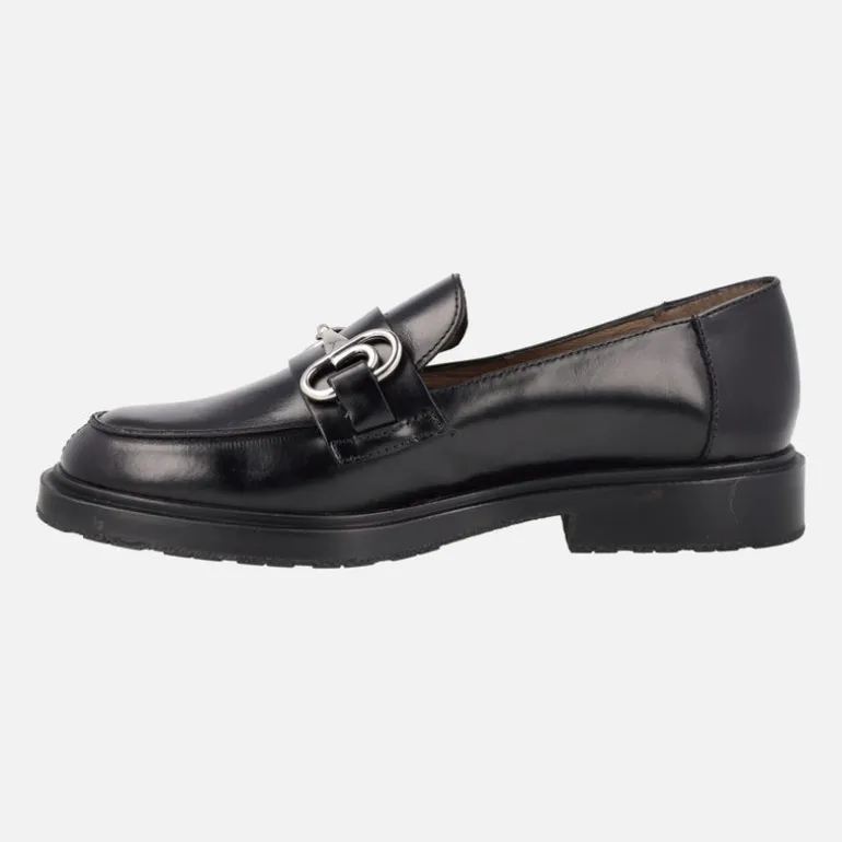 Mocasines de piel Wonders con adorno metálico