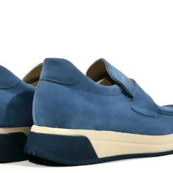 Mocasines de serraje con banda al empeine