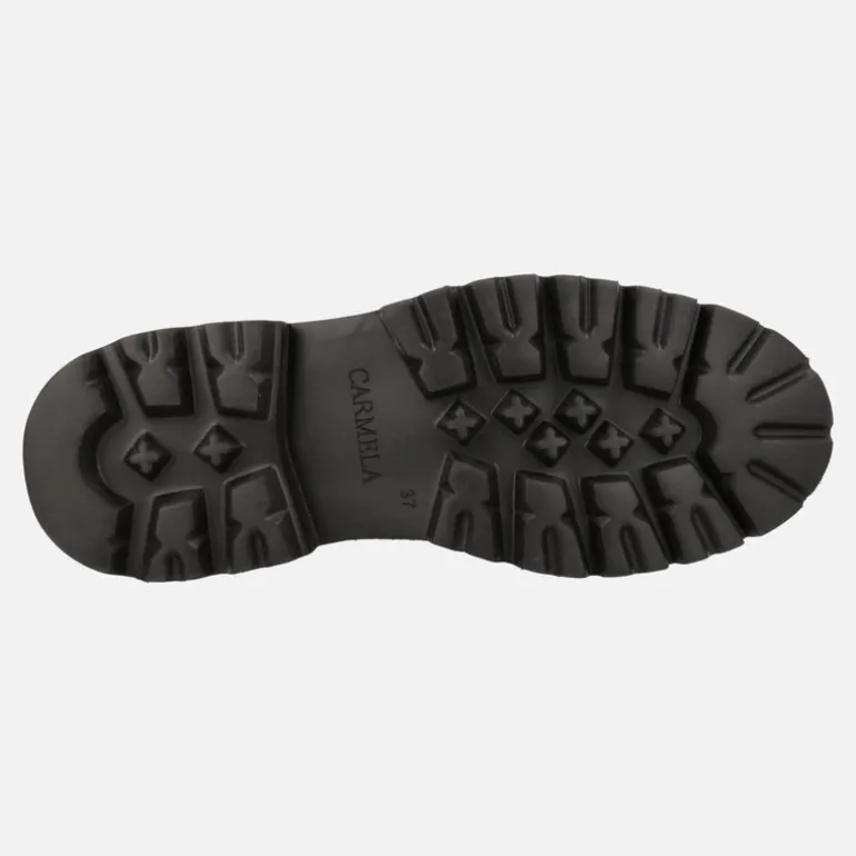 Mocasines de serraje con piso track y adorno Carmela