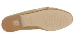 Mocasines de serraje para mujer con adorno metálico