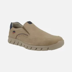 Mocasines deportivos Mazi en nobuck engrasado taupe