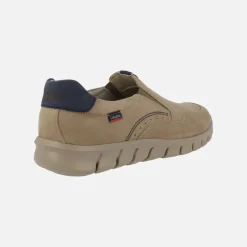 Mocasines deportivos Mazi en nobuck engrasado taupe