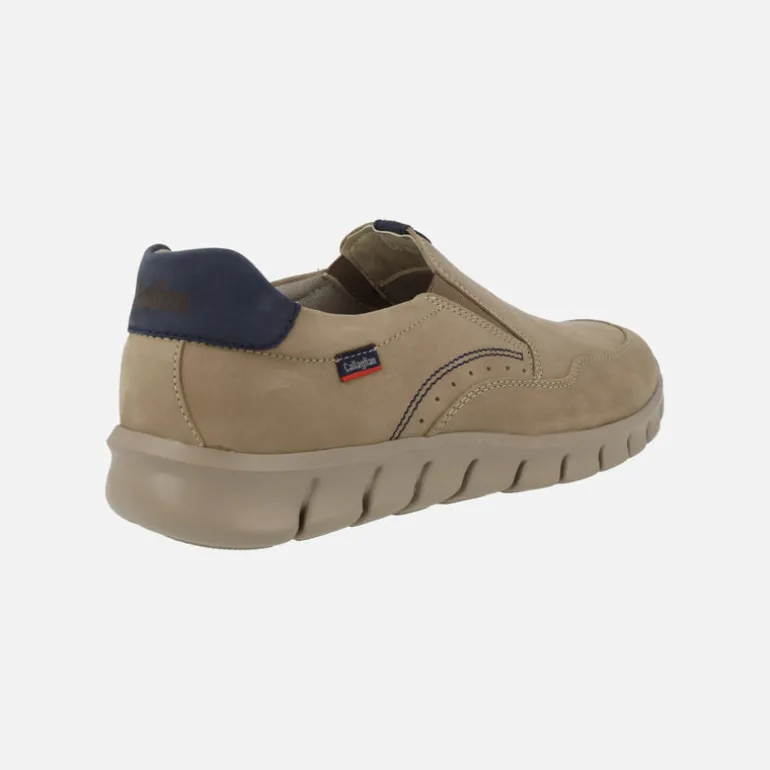 Mocasines deportivos Mazi en nobuck engrasado taupe
