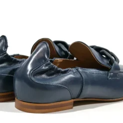Mocasines Emma de piel con cadena