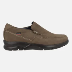Mocasines en nobuck taupe con membrana WATERADAPT