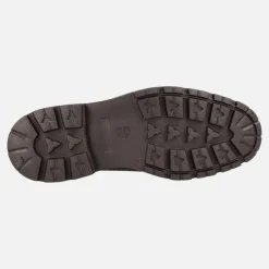 Mocasines en piel engrasada marrón para hombre con elásticos