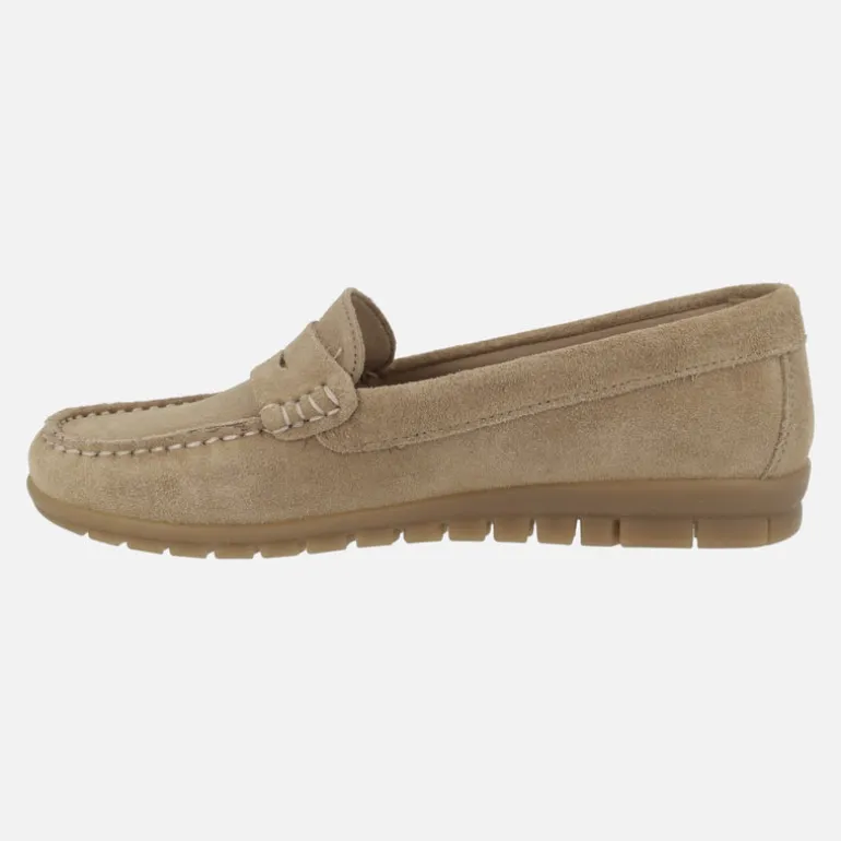 Mocasines en piel serraje con antifaz AUDE