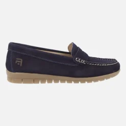 Mocasines en piel serraje con antifaz AUDE