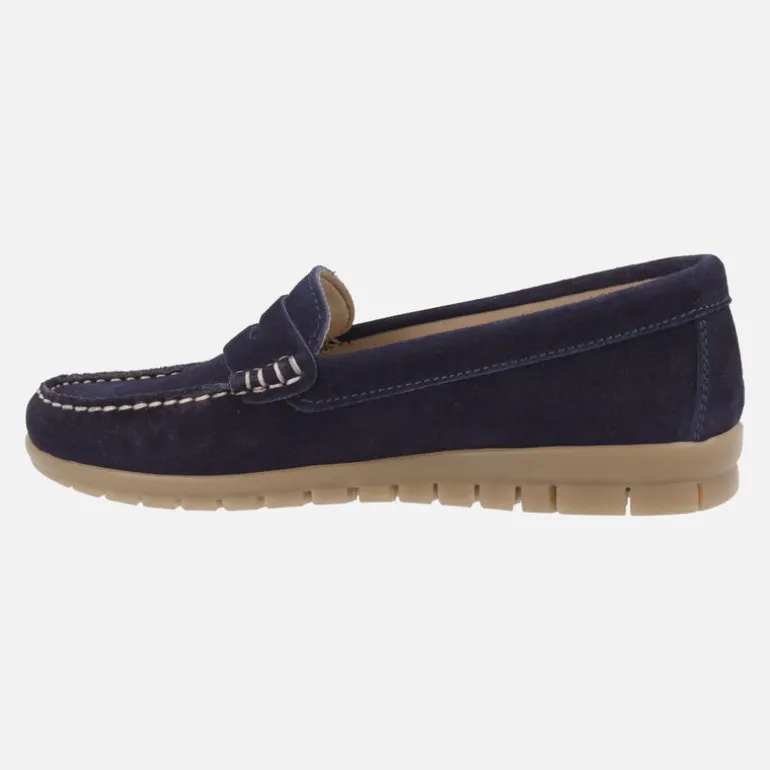 Mocasines en piel serraje con antifaz AUDE