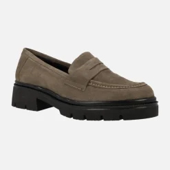 Mocasines en serraje con adorno de antifaz