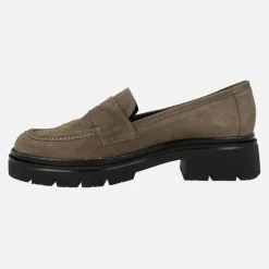 Mocasines en serraje con adorno de antifaz