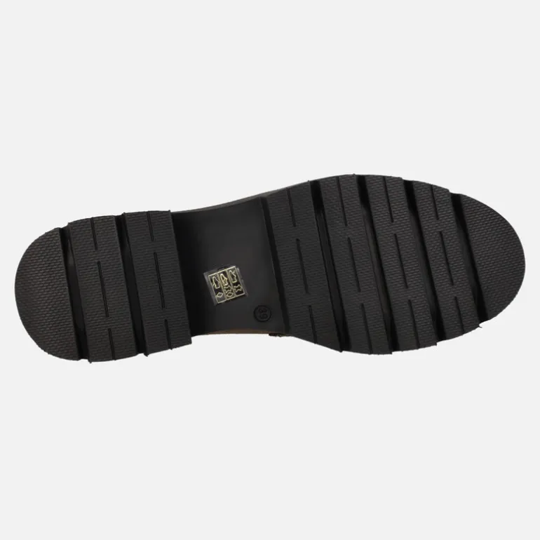 Mocasines en serraje con adorno de antifaz