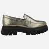 Mocasines Gioseppo Kabelvas en metalizado plomo con piso track