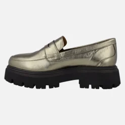 Mocasines Gioseppo Kabelvas en metalizado plomo con piso track