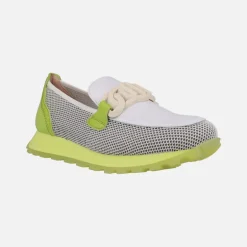Mocasines Hispanitas sport en combinado de piel y rejilla