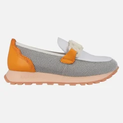 Mocasines Hispanitas sport en combinado de piel y rejilla