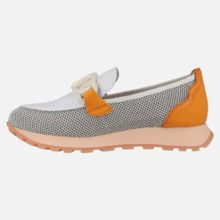 Mocasines Hispanitas sport en combinado de piel y rejilla