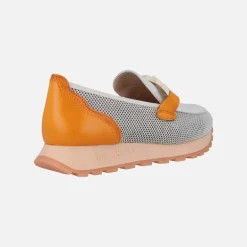 Mocasines Hispanitas sport en combinado de piel y rejilla
