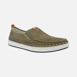 Mocasines Lester para hombre en piel nobuck con elásticos