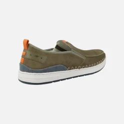 Mocasines Lester para hombre en piel nobuck con elásticos
