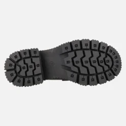 Mocasines negros con calcetín y piso track EXÉ