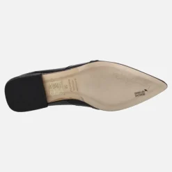 Mocasines negros de charol Monastir con adorno metálico dorado