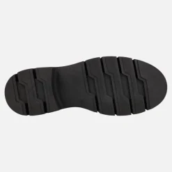 Mocasines negros de charol Bruselas con piso track