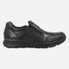 Mocasines negros de piel con elásticos y membrana Gore-tex