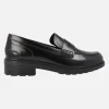 Mocasines negros de piel antik con antifaz Walk Pleasure Mujer de Geox