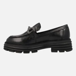 Mocasines negros de piel Noela con adorno metálico