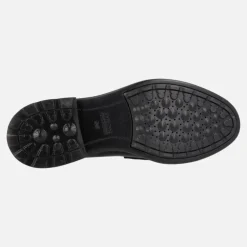 Mocasines negros de piel antik con antifaz Walk Pleasure Mujer de Geox