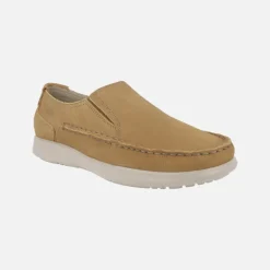Mocasines para hombre con cosido kiowa y elásticos