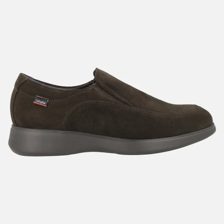 Mocasines para hombre en ante marrón con piso Extra light