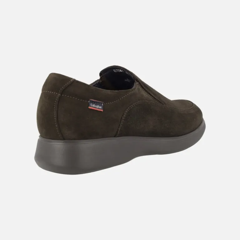 Mocasines para hombre en ante marrón con piso Extra light
