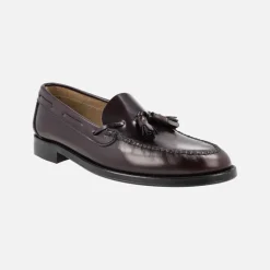 Mocasines para hombre en piel antik con borlas
