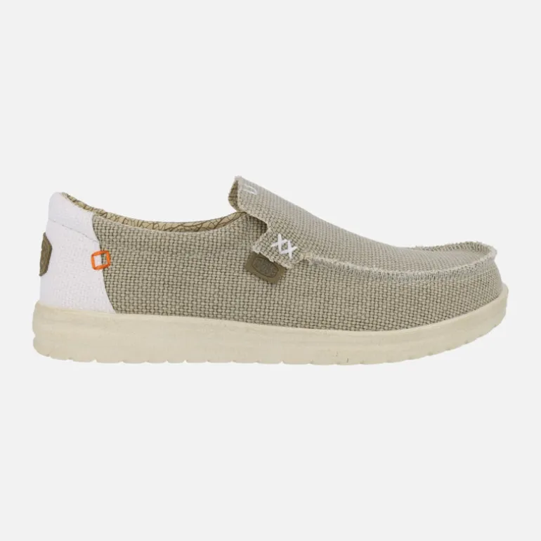 Mocasines para hombre Hey dude Mikka braided en algodón orgánico