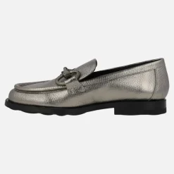 Mocasines para mujer Dallas en piel metalizada