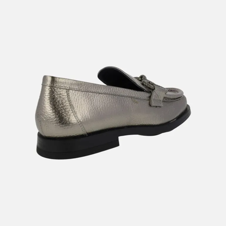 Mocasines para mujer Dallas en piel metalizada