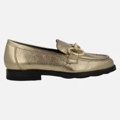Mocasines para mujer Dallas en piel metalizada