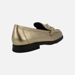Mocasines para mujer Dallas en piel metalizada