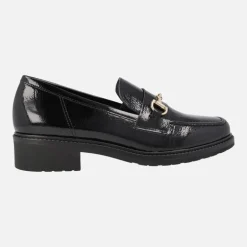 Mocasines para mujer en Charol con Adorno Metálico
