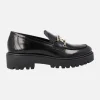 Mocasines para mujer en piel florentik con cadena y piso track