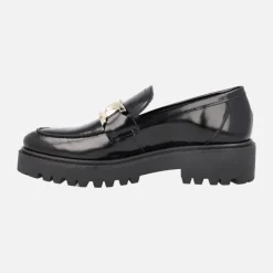 Mocasines para mujer en piel florentik con cadena y piso track