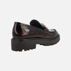 Mocasines para mujer en piel florentik con cadena y piso track